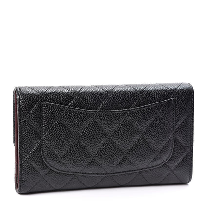 Chanel Caviar Quilted Large Flap Wallet Black 2 of 10