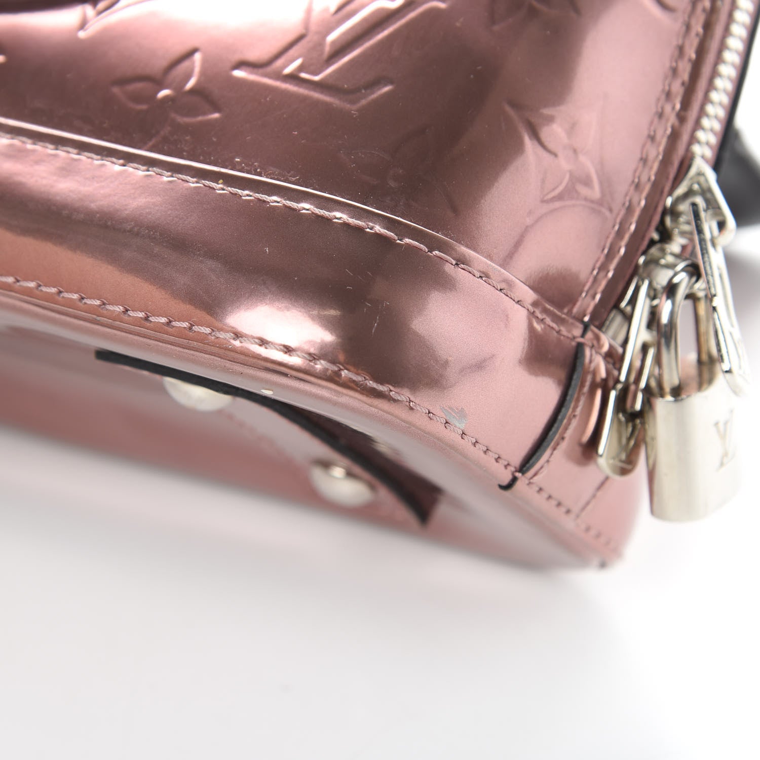 Louis Vuitton Vernis Alma BB Rose Cuivre 12 of 22
