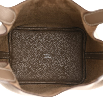 Hermes Taurillon Clemence Picotin Lock 18 PM Etoupe 5 of 12