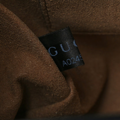 Gucci GG Supreme Monogram Calfskin Small Padlock Shoulder Bag Beige Black Cuir 8 of 8
