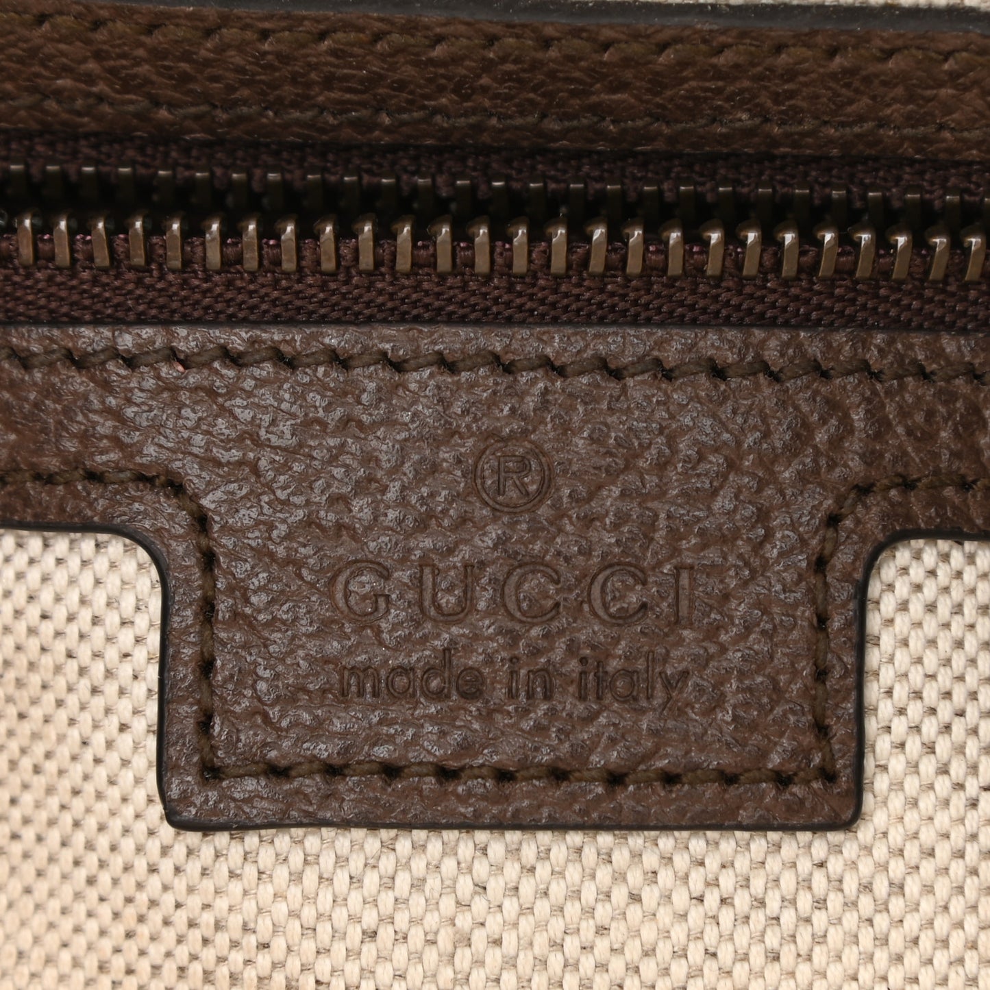 GG Supreme Monogram Textured Dollar Calfskin Web Ophidia Wristlet Shoulder Bag Beige Ebony New Acero
