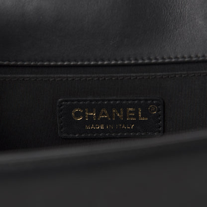 Chanel Calfskin Quilted Medium Boy Flap Black 14 of 16