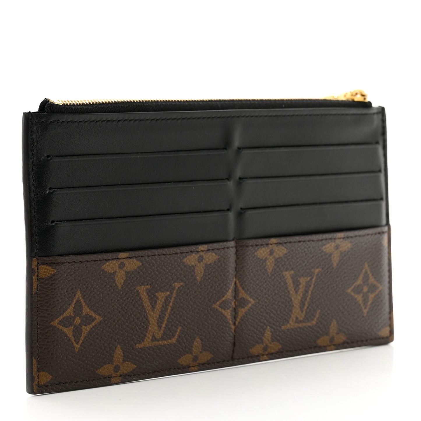 Monogram Slim Purse Black
