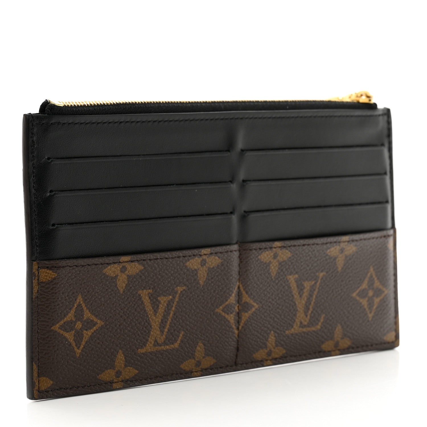 Louis Vuitton Monogram Slim Purse Black 3 of 8