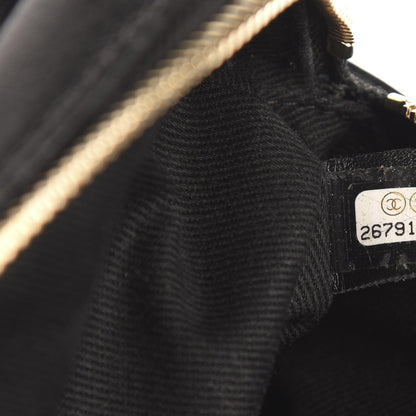 Chanel Calfskin Stitched Casual Trip Waist Bag Black 7 of 13