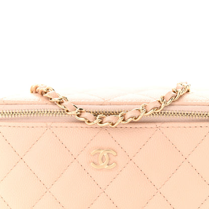 Chanel Caviar Quilted Small Vanity Case With Chain Light Pink 8 of 10