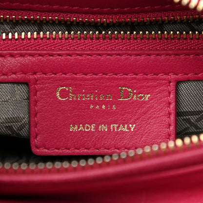 Christian Dior Lambskin Cannage Medium Lady Dior Pink 6 of 12