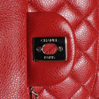 Chanel Caviar Quilted Medium Double Flap Red 6 of 10