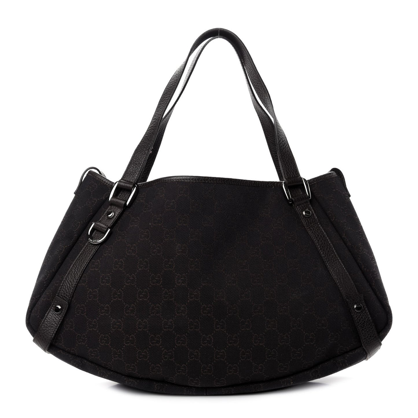 Monogram Medium Abbey Shoulder Bag Chocolate