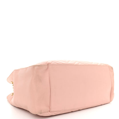Gucci Calfskin Matelasse Medium GG Marmont Shoulder Tote Bag Perfect Pink 4 of 10