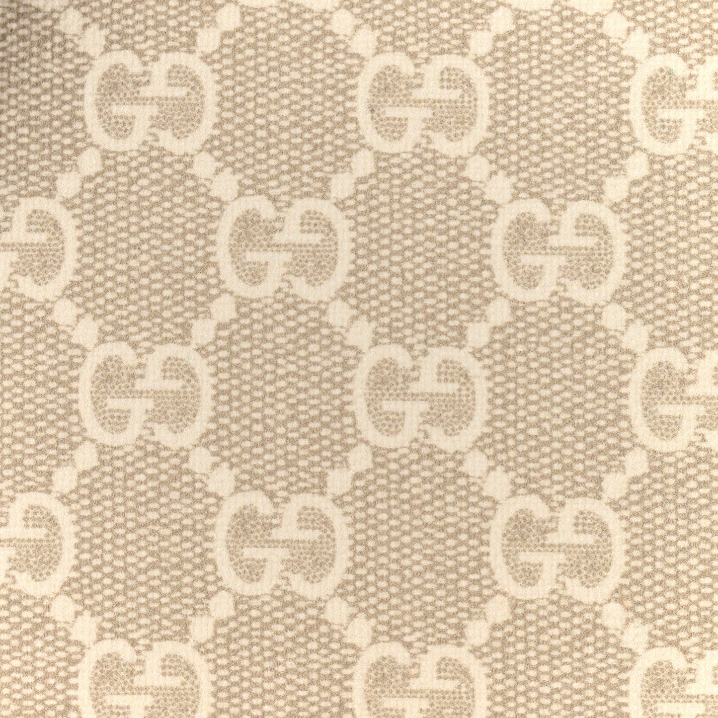 GG Supreme Monogram Textured Dollar Calfskin Web Small Ophidia Slip Handle Tote Beige Mystic White Oatmeal