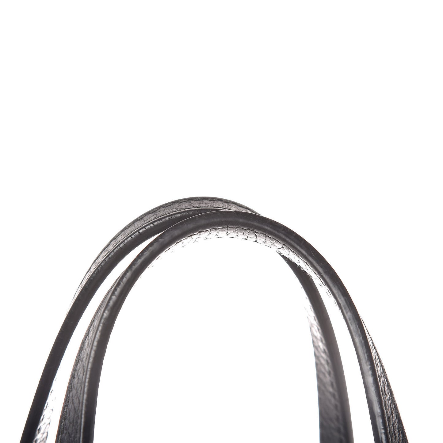 Pebbled Calfskin Small Swing Tote Black
