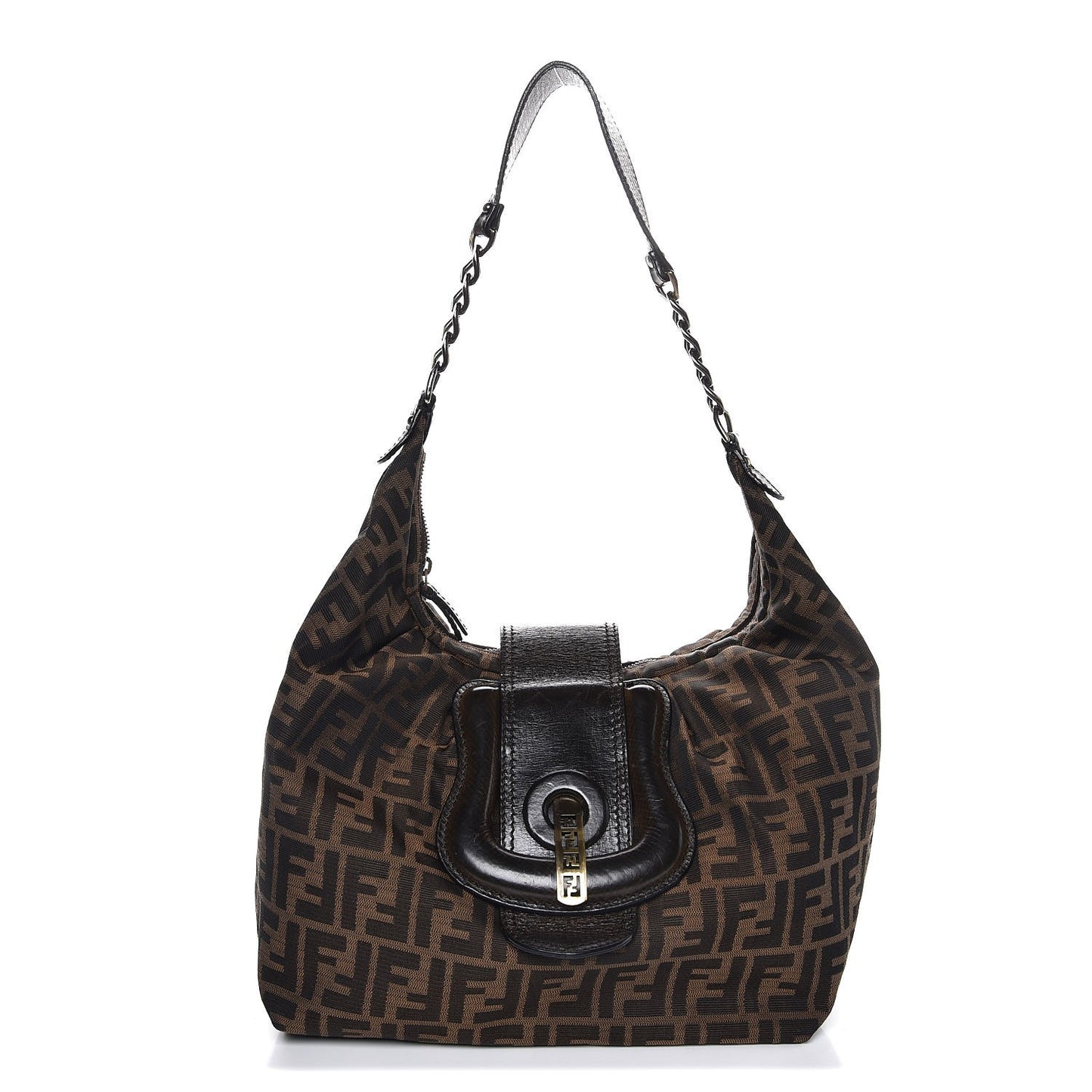 Zucca B Buckle Hobo Tobacco Castagna