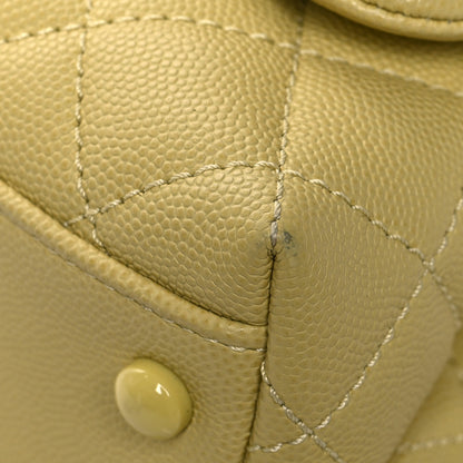 Chanel Caviar Quilted Incognito Extra Mini Coco Handle Flap Light Yellow 10 of 12