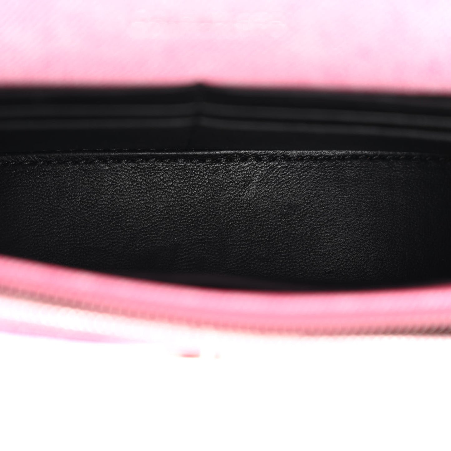 Nappa Denim Printed Hourglass Chain Bag Denim Pink