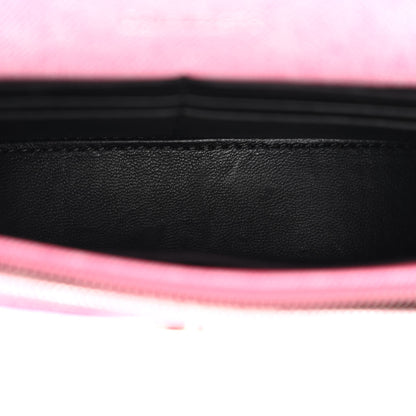 Balenciaga Nappa Denim Printed Hourglass Chain Bag Denim Pink 5 of 9
