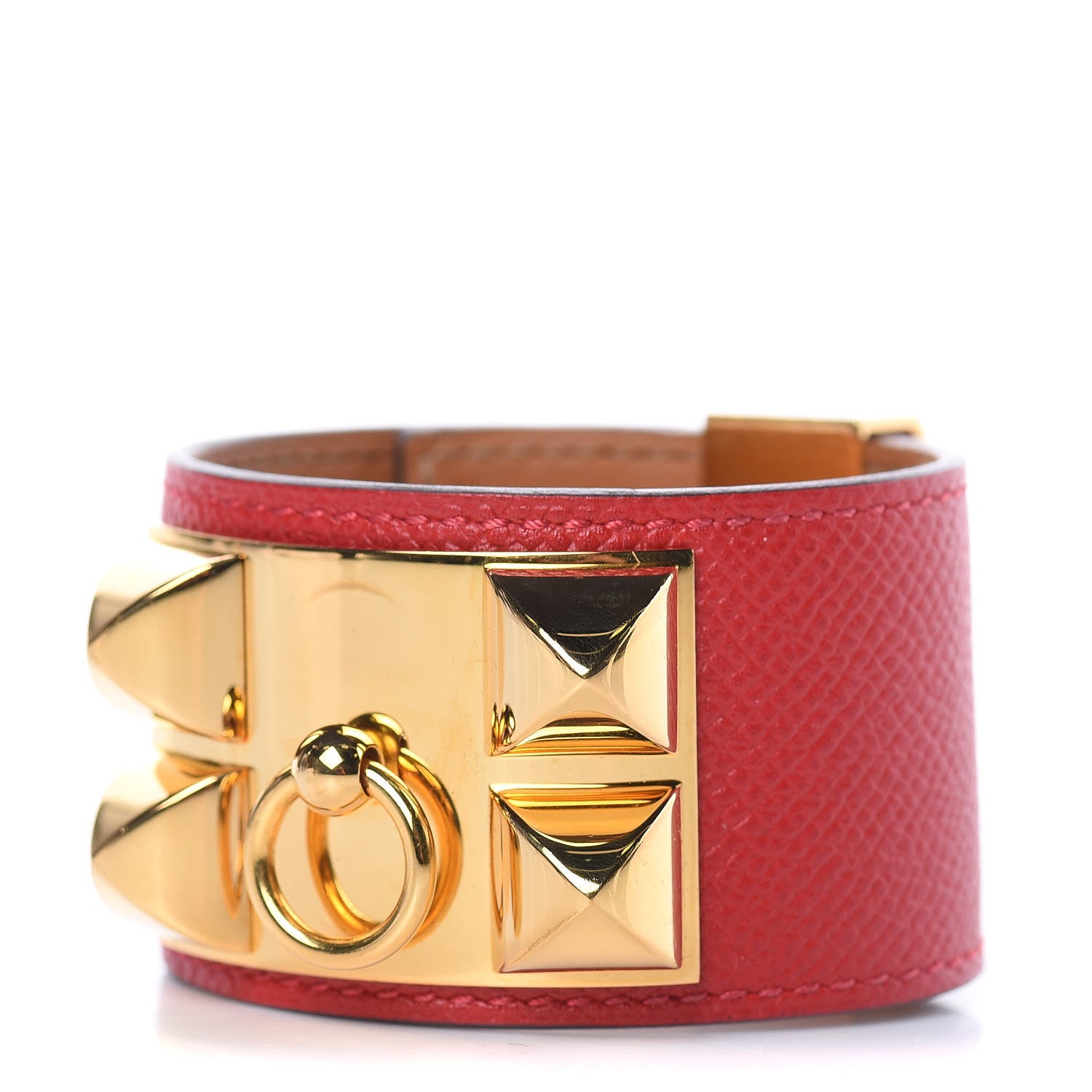 Hermes Epsom Collier de Chien CDC Bracelet S Rouge Casaque 1 of 9