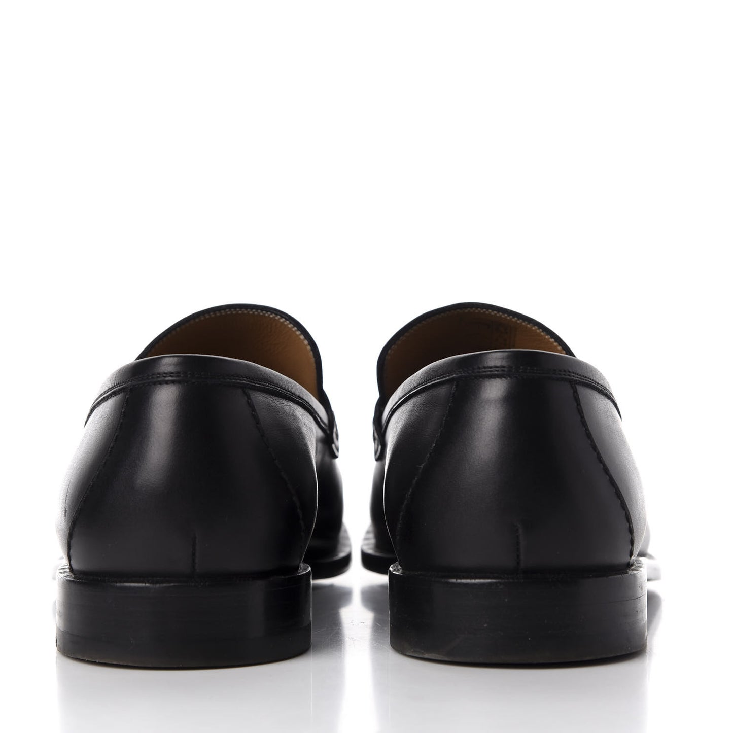 Calfskin Mens Loafers 9.5 Black