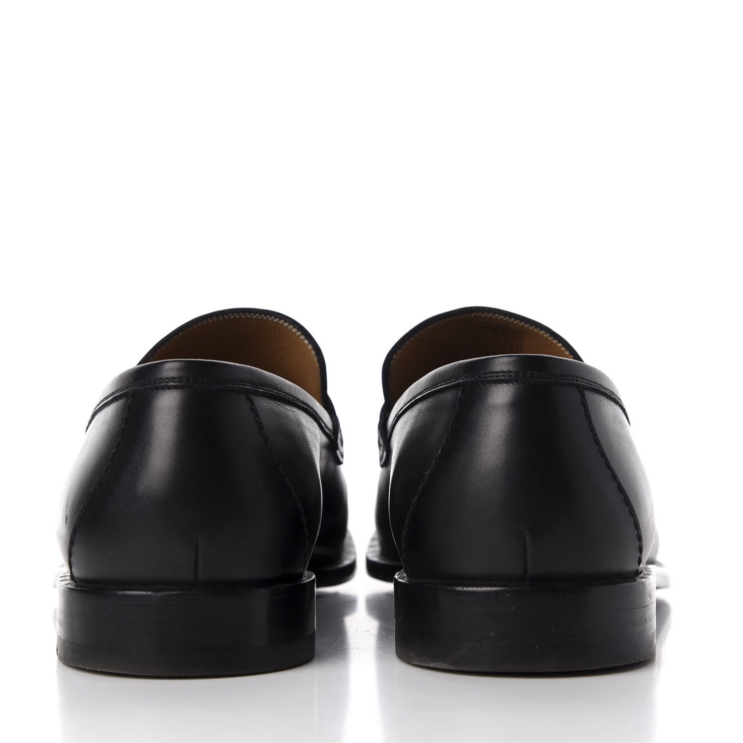 Louis Vuitton Calfskin Mens Loafers 9.5 Black 6 of 14