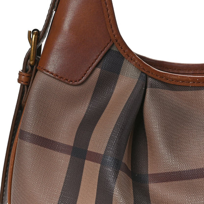 Burberry Smoked Check Brooklyn Hobo Tan 9 of 10