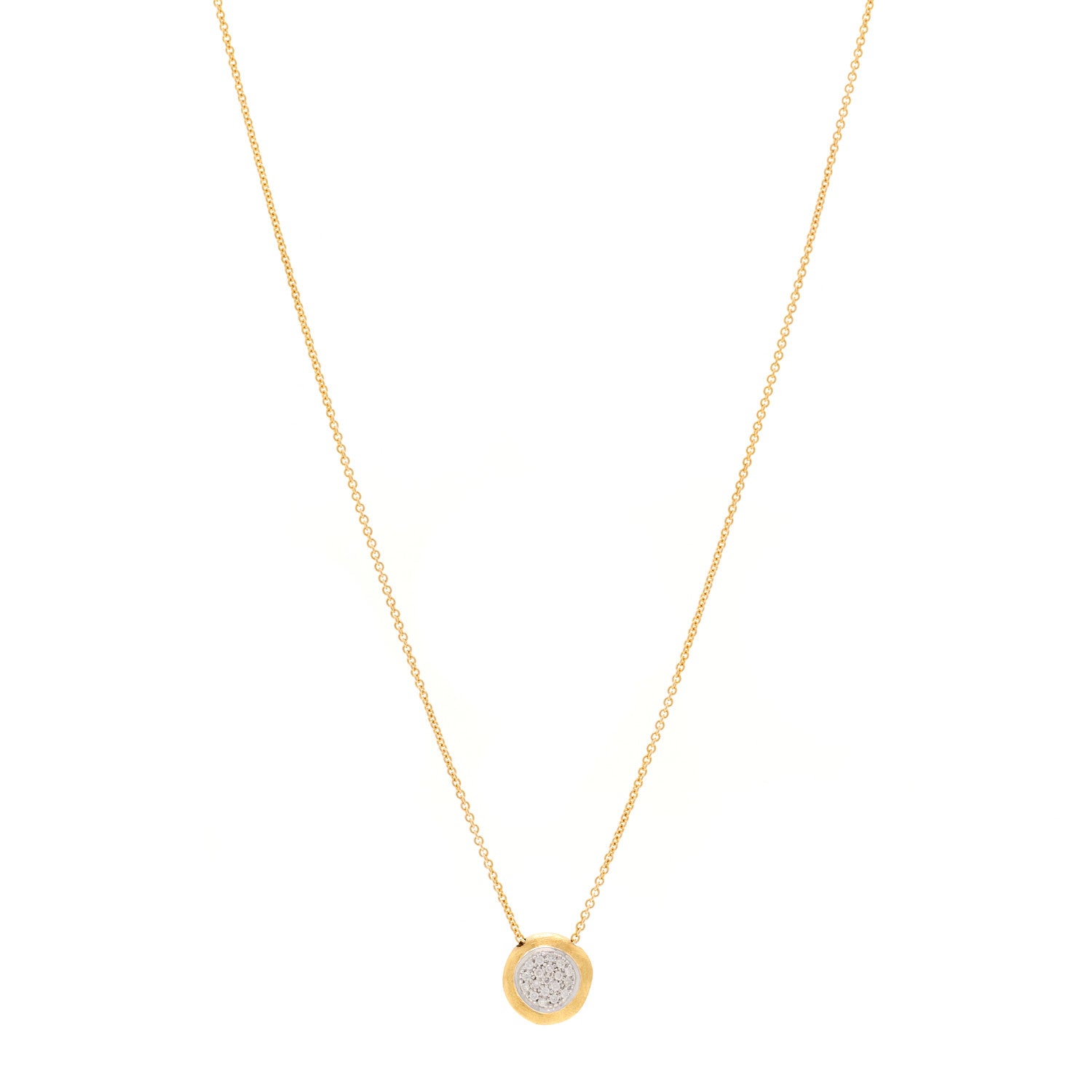 Marco Bicego 18K Yellow White Gold Diamond Jaipur Pendant Necklace 1 of 4