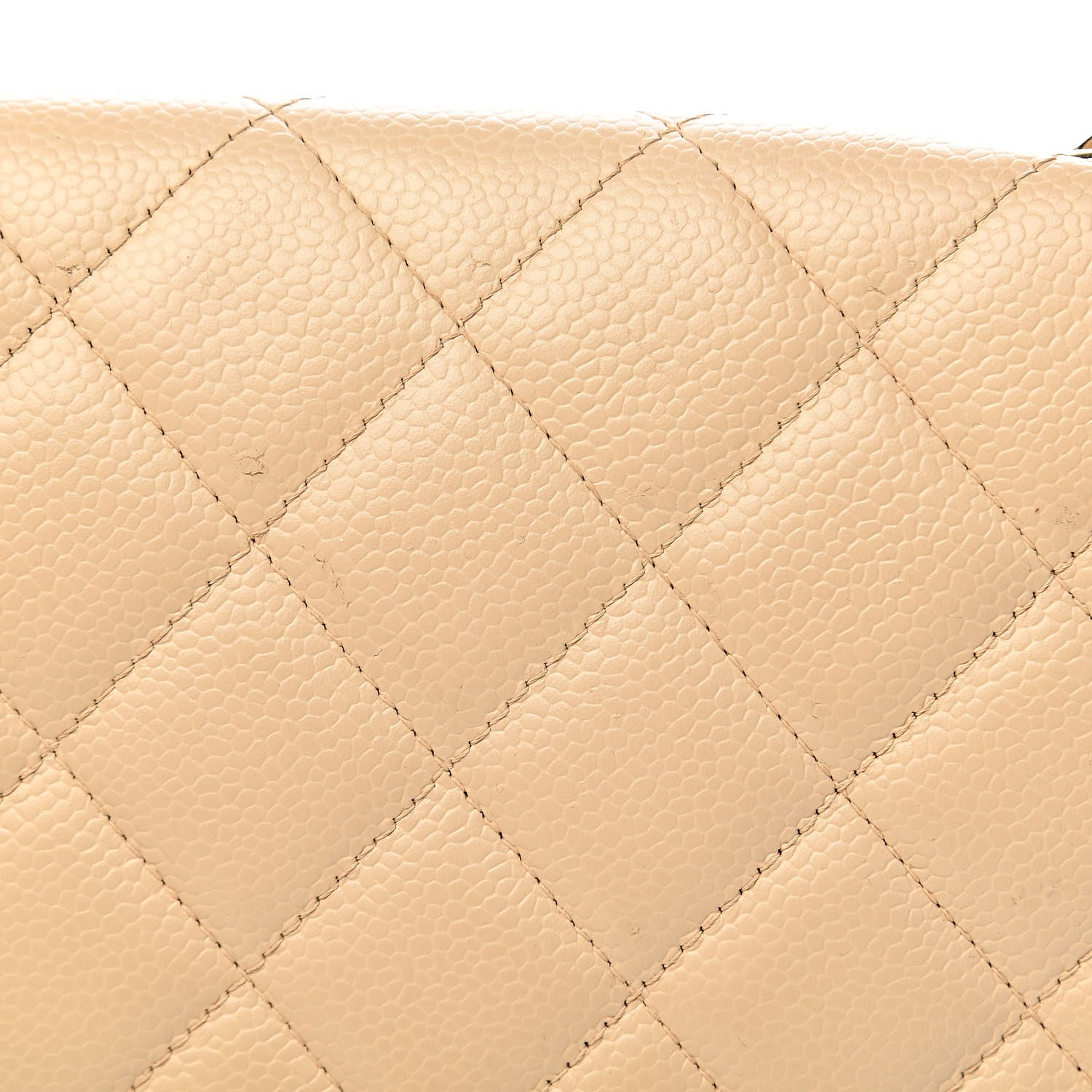 Chanel Caviar Quilted Jumbo Single Flap Beige Clair 9 of 15