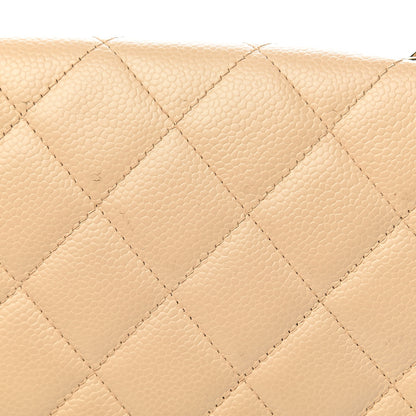 Chanel Caviar Quilted Jumbo Single Flap Beige Clair 9 of 15