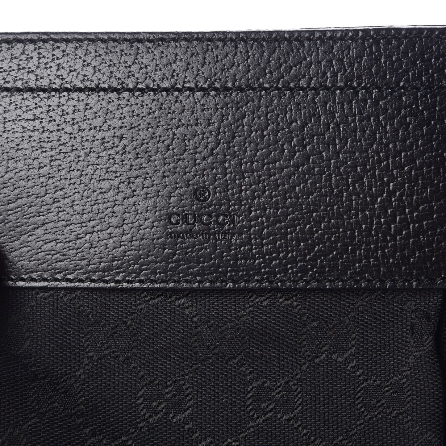 GG Monogram Web Double Pocket Belt Bag Black