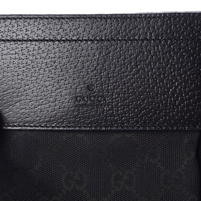 Gucci GG Monogram Web Double Pocket Belt Bag Black 6 of 10