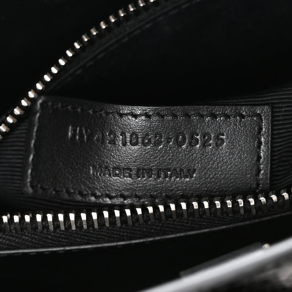Saint Laurent Calfskin Crocodile Embossed Baby Sac De Jour Black 7 of 11