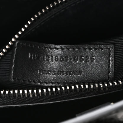 Saint Laurent Calfskin Crocodile Embossed Baby Sac De Jour Black 7 of 11