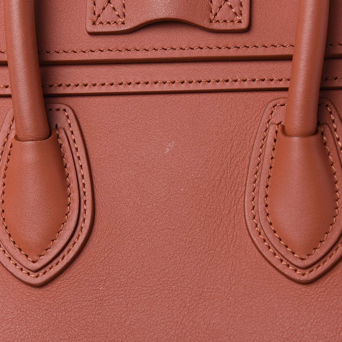Smooth Calfskin Nano Luggage Terracotta