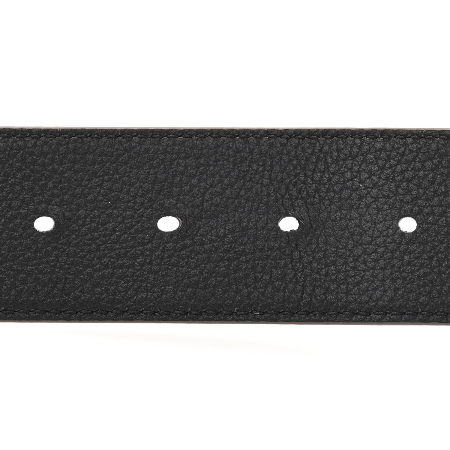Christian Dior Grained Calfskin CD Belt 90 36 Brown Black 3 of 7