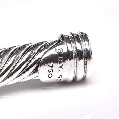 David Yurman Sterling Silver 18K Yellow Gold 4mm X Station Cable Bracelet 4 of 4