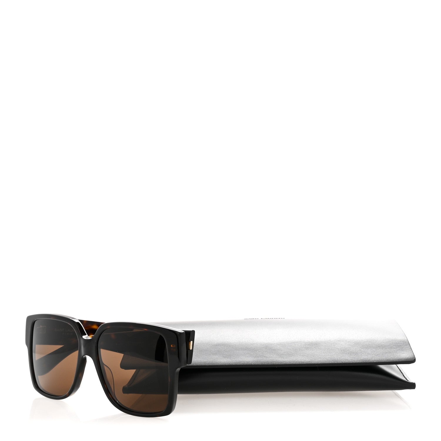Saint Laurent Acetate Square SL M9 Sunglasses Tortoise 7 of 7