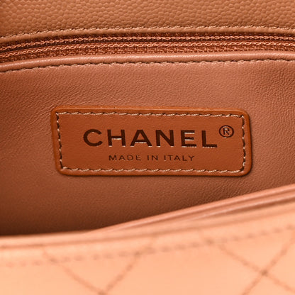 Chanel Caviar Quilted Mini Coco Handle Flap Brown 6 of 11