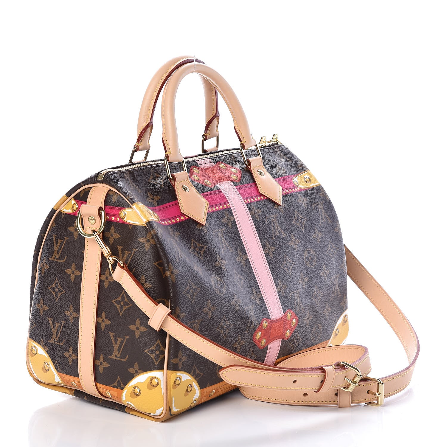 Louis Vuitton Monogram Summer Trunks Speedy Bandouliere 30 3 of 9