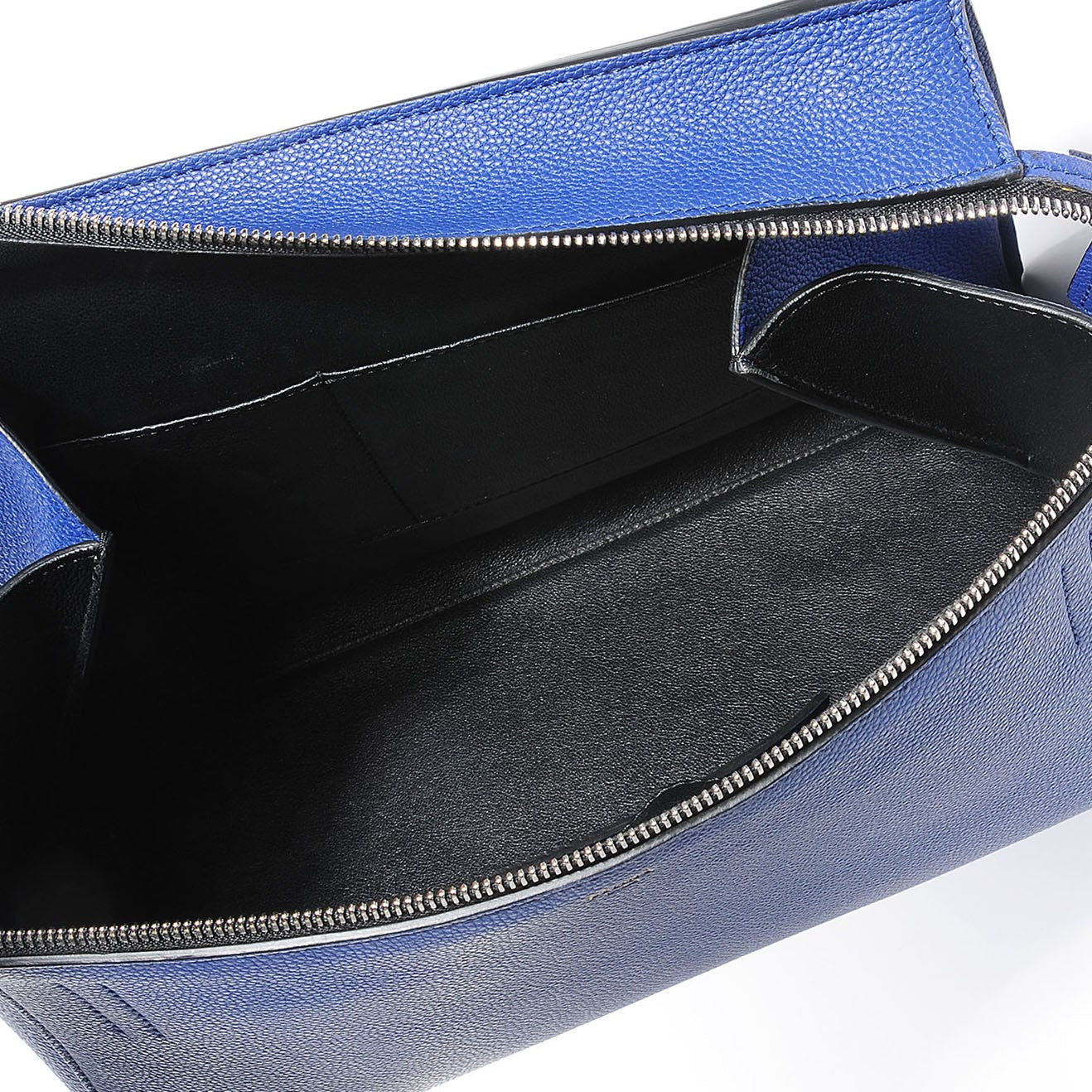Grained Calfskin Small Edge Shoulder Bag Cobalt