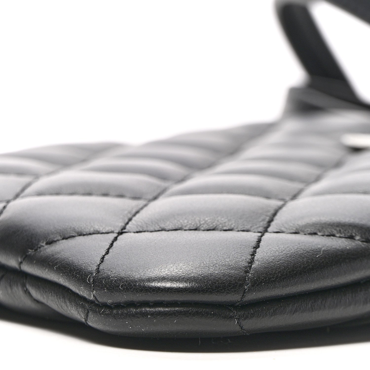 Chanel Lambskin Quilted Crossbody Bag Black 10 of 12