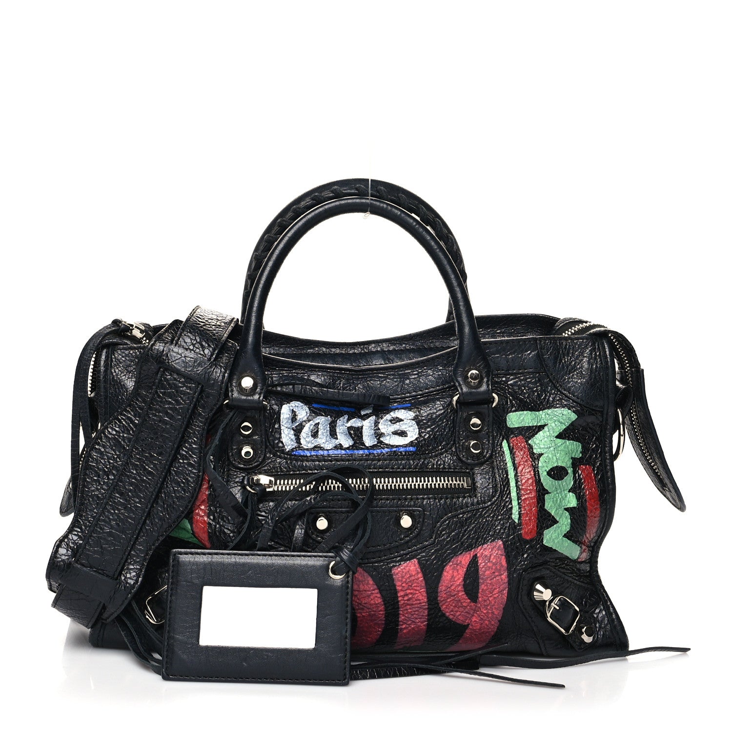 Balenciaga Agneau Arena Car Tag Classic Silver Hardware S City Black TBC 1 of 10
