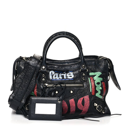 Balenciaga Agneau Arena Car Tag Classic Silver Hardware S City Black TBC 1 of 10