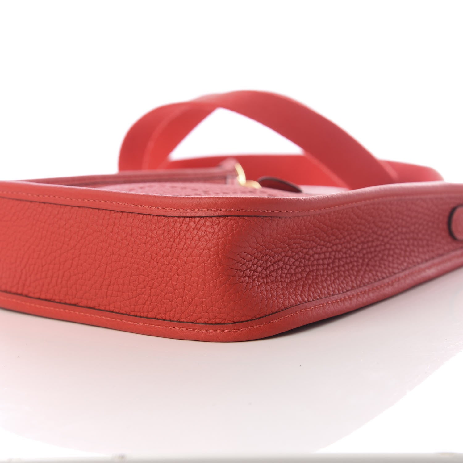 Hermes Taurillon Clemence Evelyne TPM Rouge Tomate 8 of 10