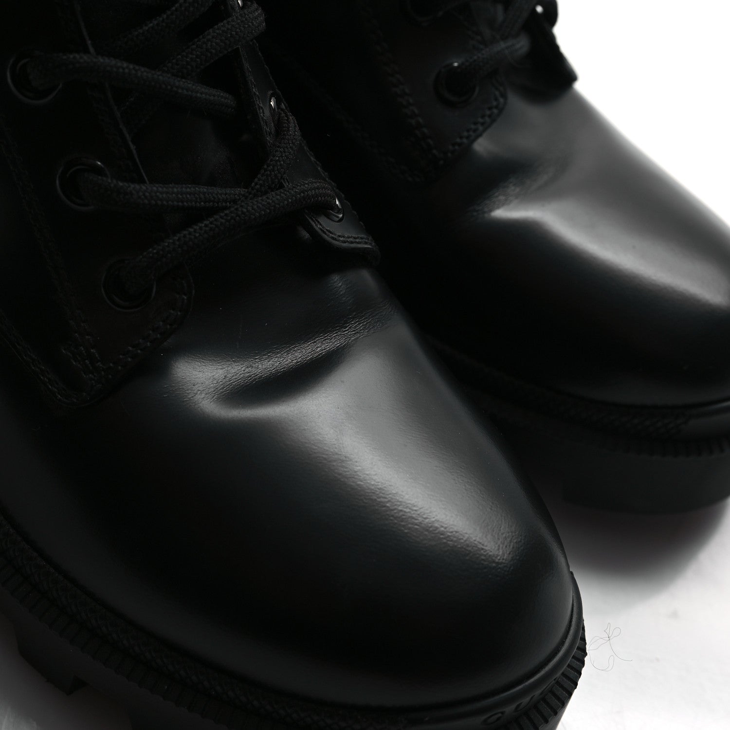 Gucci Magnum Calfskin Cirano Lux Web Lace Up Tall Combat Boots 36 Black Verde Hibiscus Red 10 of 11