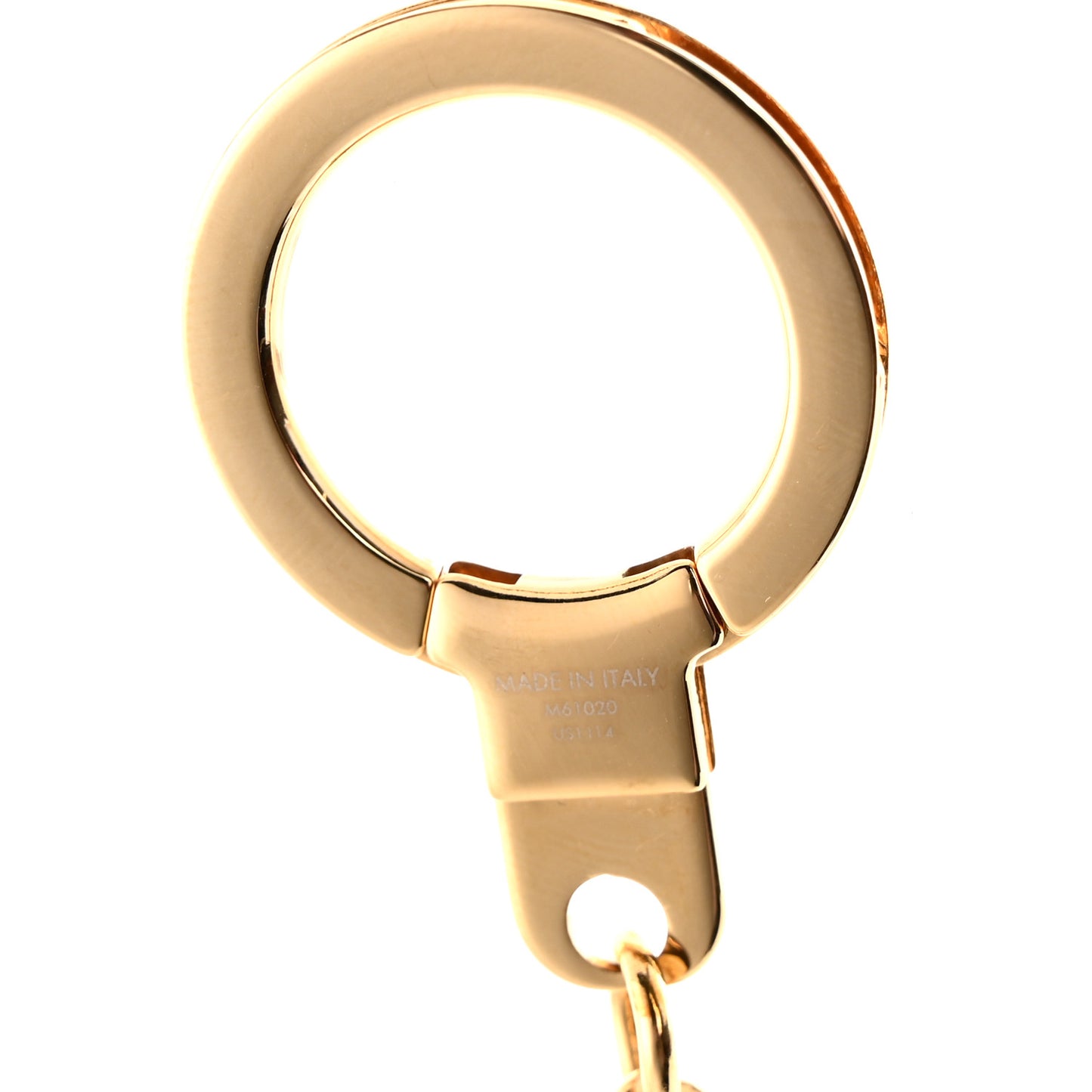 LV Tag Bag Charm Gold