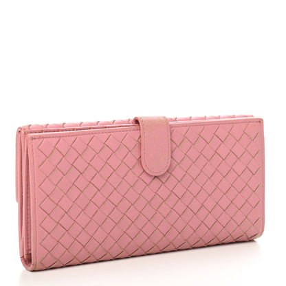 Bottega Veneta Nappa Intrecciato Continental Flap Wallet Watteau 3 of 7