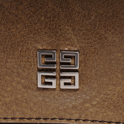 Givenchy Crackled Patent Envelope Folded Clutch Light Brown 5 of 13