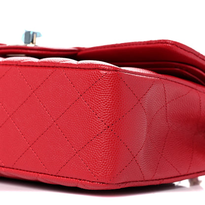 Chanel Caviar Quilted Small Double Flap Red 9 of 11