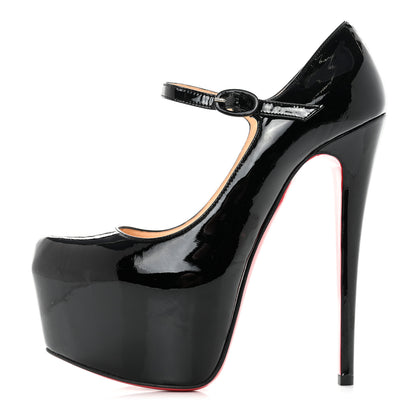 Christian Louboutin Patent Calfskin Lady Daf 160 Pumps 36.5 Black 1 of 8