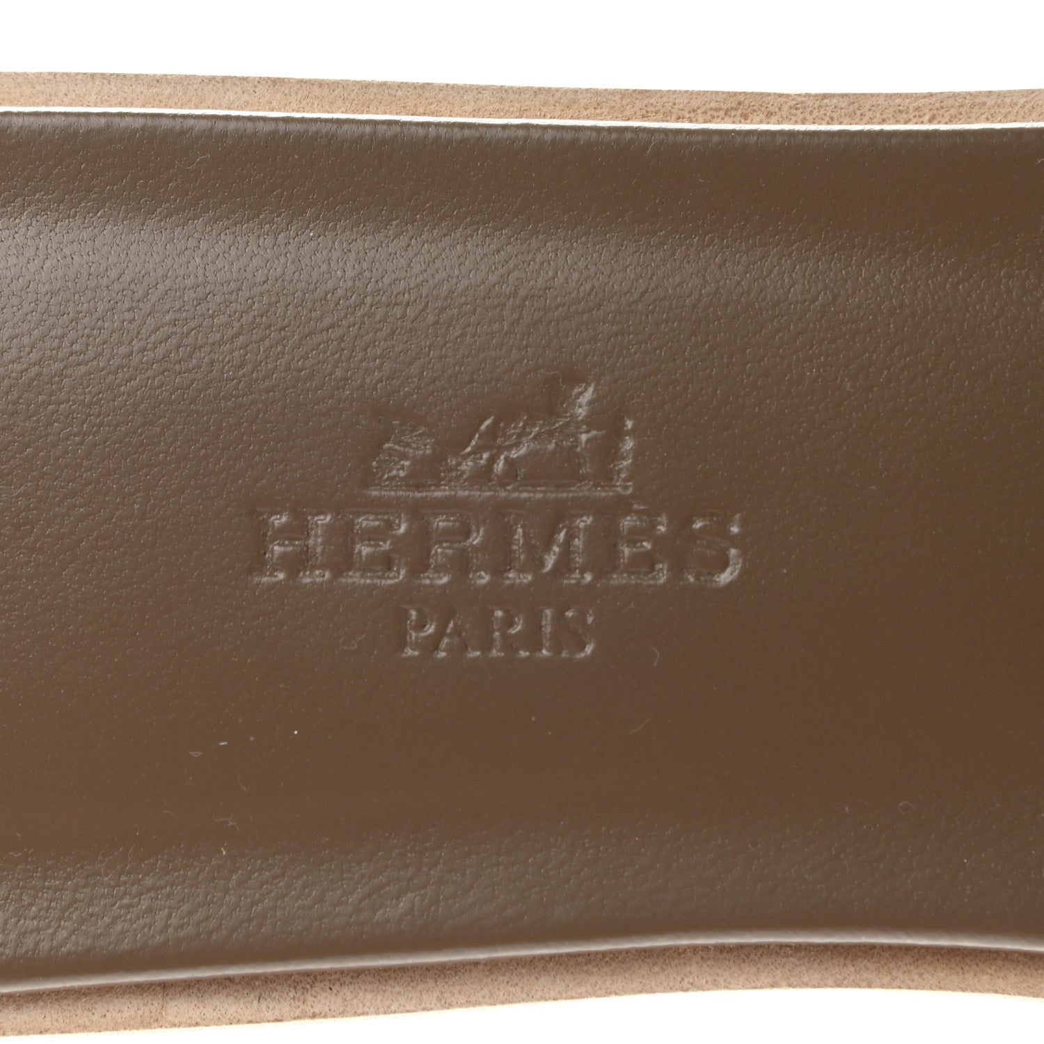 Hermes Epsom Oran Sandals 37 Etoupe 7 of 9