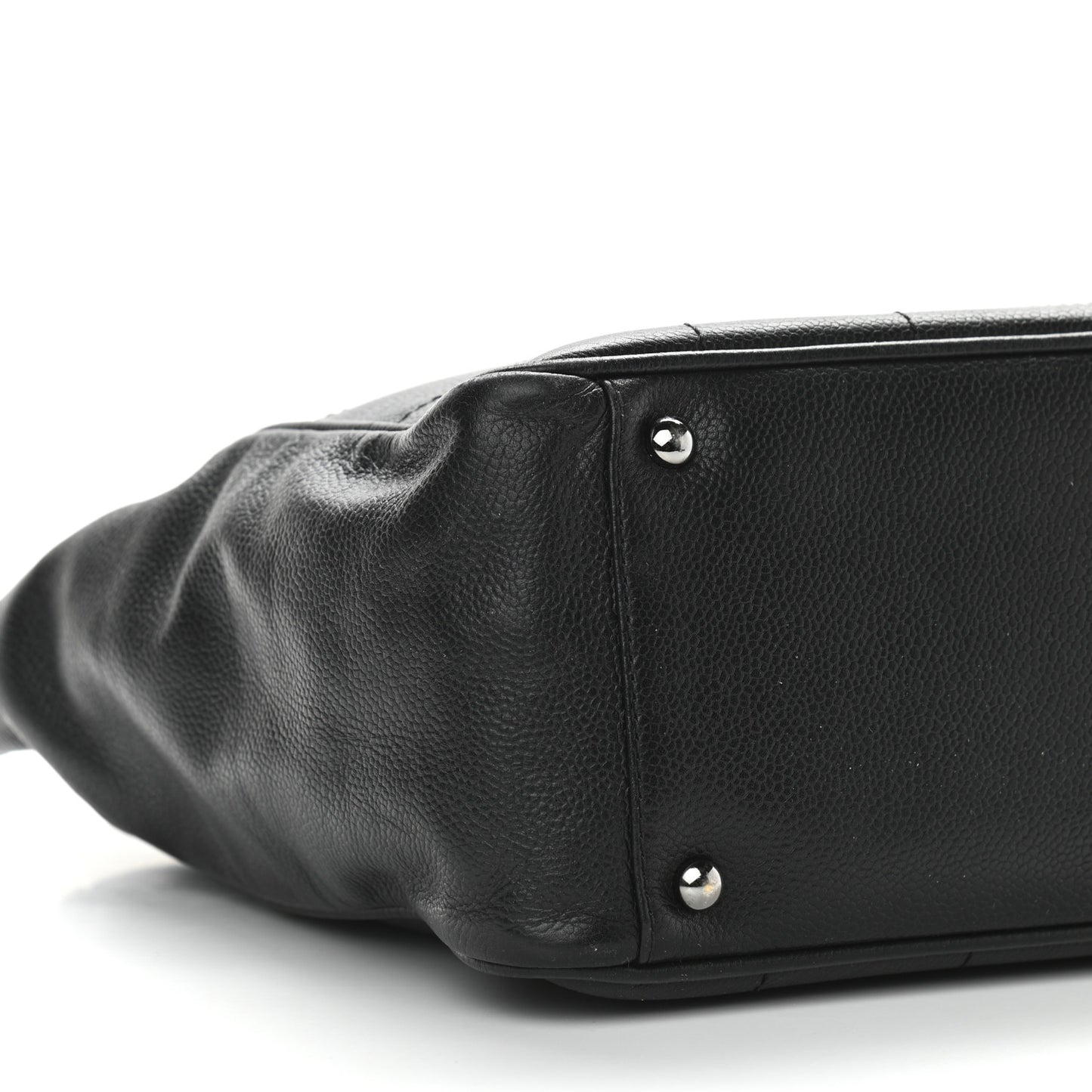 Caviar Square Stitched Tote Black